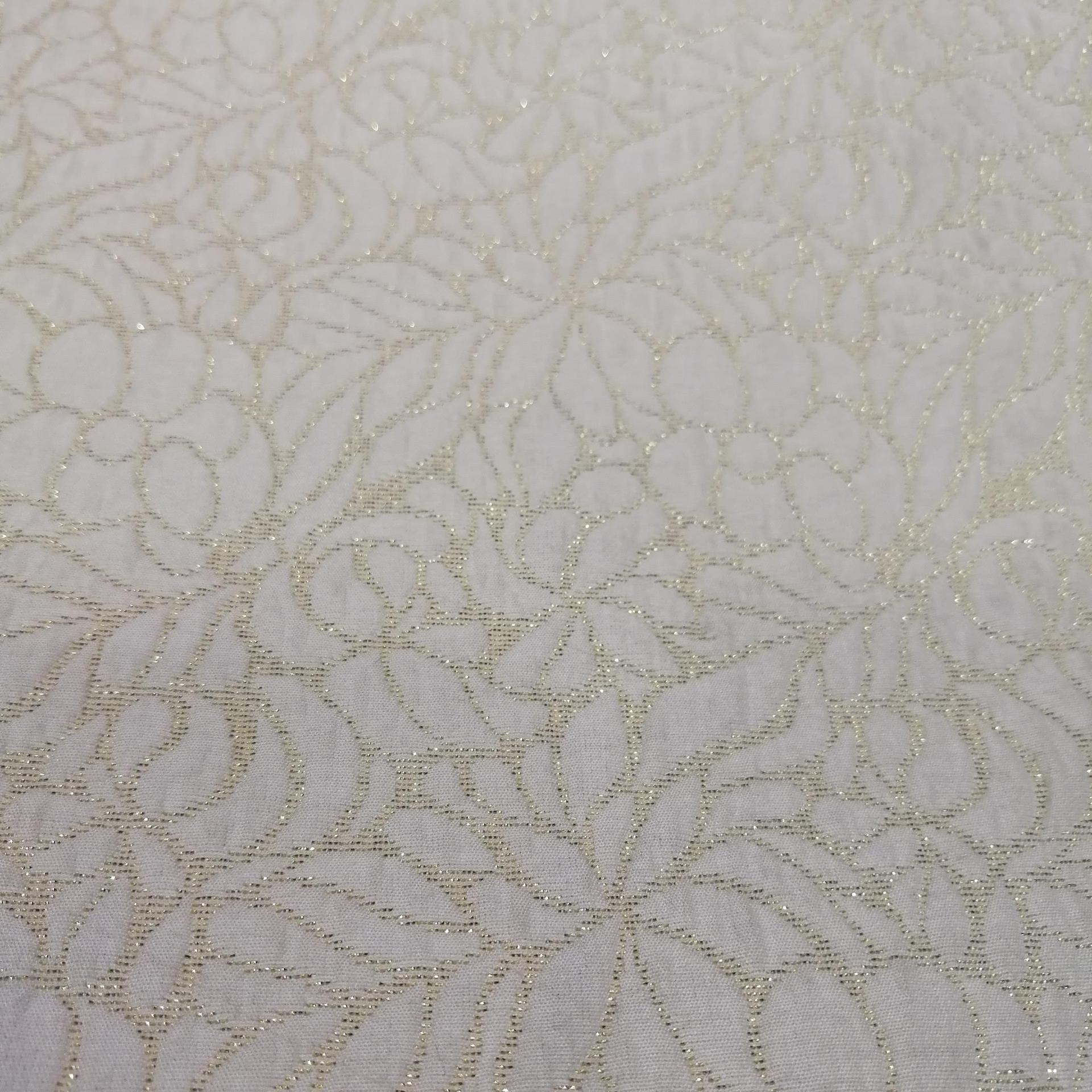 色织金银丝秋冬款时尚提花面料童装连衣裙礼服鞋料箱包抱枕