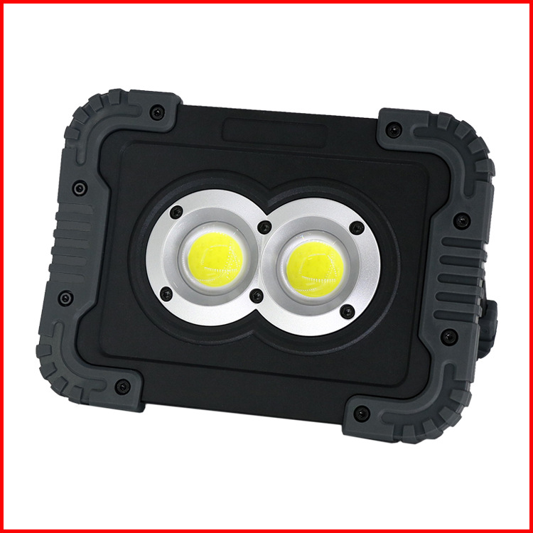 源産地廠家直銷LED戶外泛光修車燈20W高亮尼龍ABS防摔5米便攜提燈