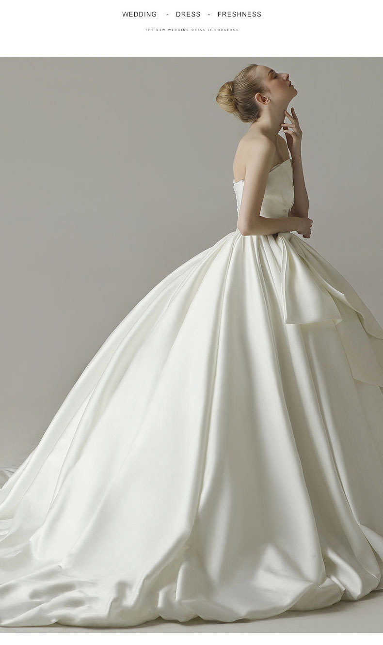 Abito da sposa donna monospalla elegante vestito da cerimonia_voghion.com