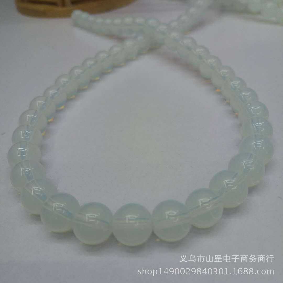 蛋白石散珠圆珠半成品批发 DIY串珠手链饰品配珠厂家直销欧美热销详情图7