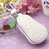 High-end leather key bag, shoulder bag, cute keychain, South Korea, genuine leather