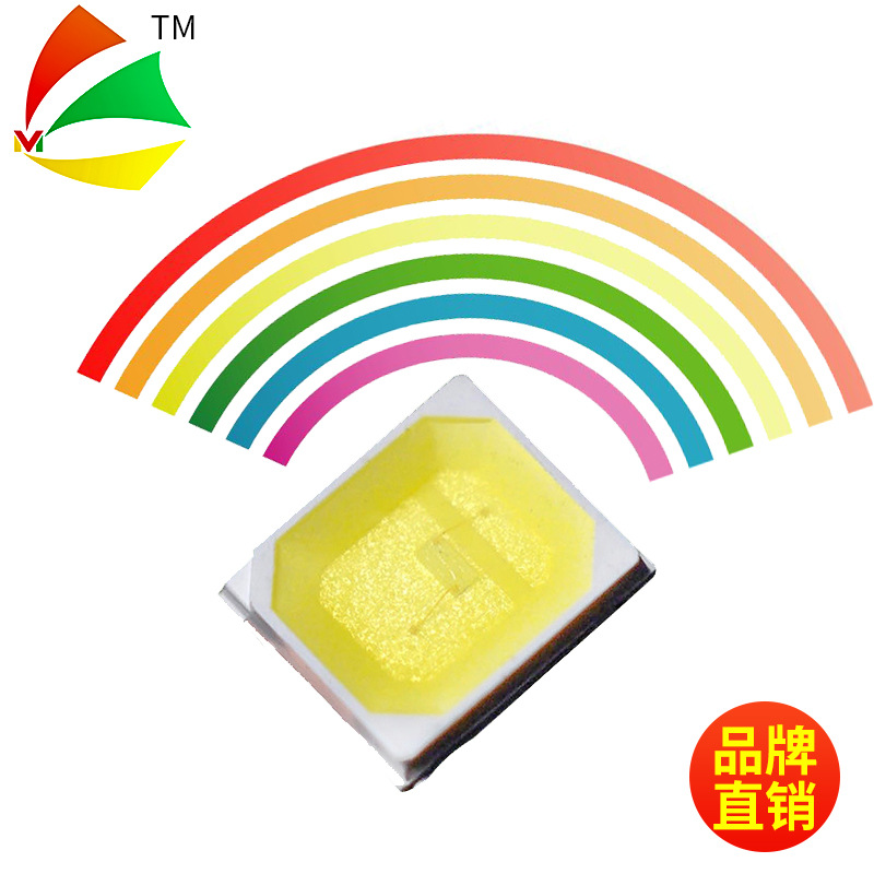 高光效2835燈珠深圳2835白光0.2w180lm/w暖色led貼片0.5W65LMRa80