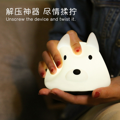 Silicone Nightlight USB intelligence originality silica gel Table lamp Cartoon LED bedroom lighting charge Nightlight Manufactor