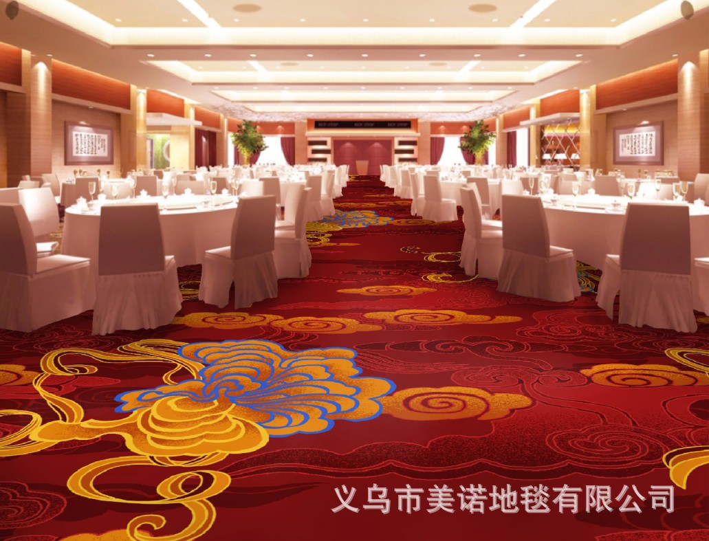 酒店宾馆全铺地毯厂家批发新中式走廊客房宴会厅满铺尼龙印花地毯-阿里巴巴