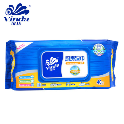 Vader Kitchen wipes 40 kitchen hygiene clean Paper Hood Oil Wipes wholesale