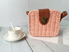 Beach shoulder bag, straw small bag