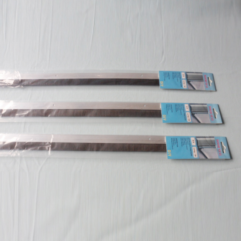 铝合金条刷 厂家直供门密封防尘耐磨条形刷 铝合金机械化纤条刷
