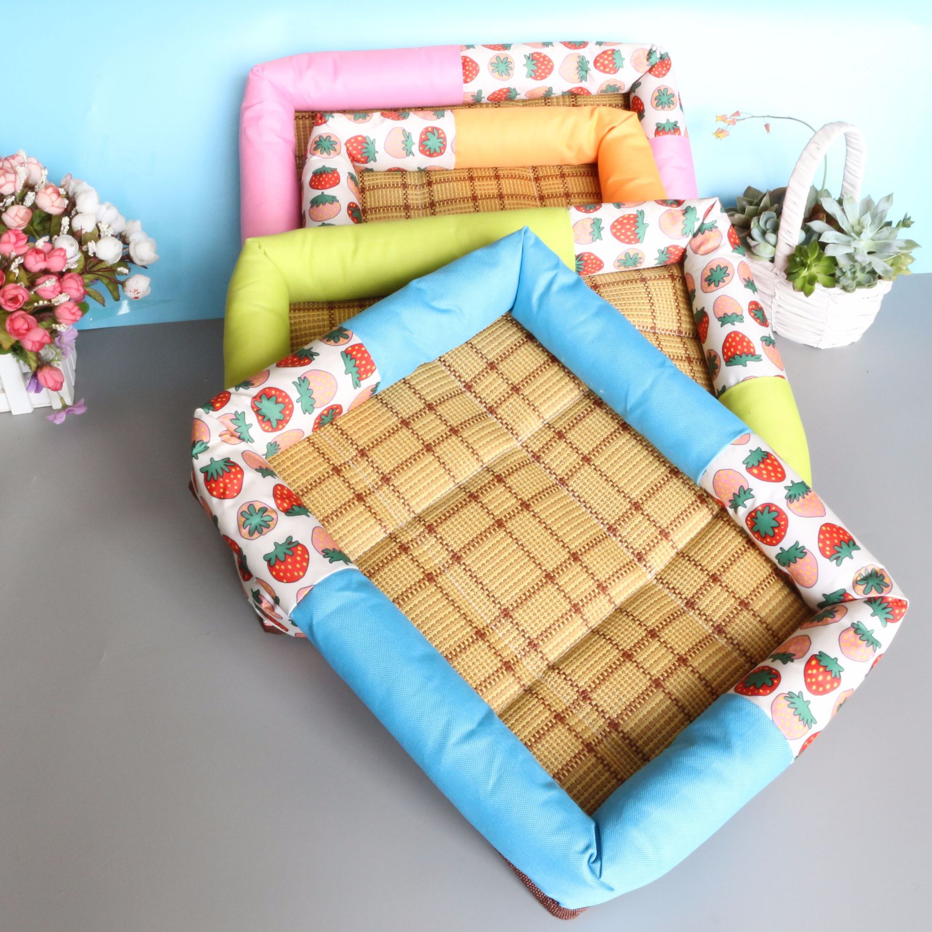 pet Supplies wholesale Summer cool and refreshing pet Rattan seats kennel Borneol Cushion Teddy kennel currency