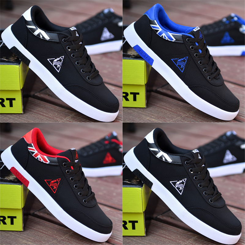 Spring new men's shoes men's canvas shoe...