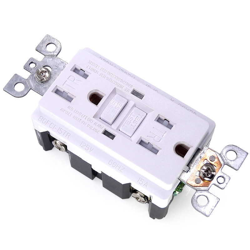 Supply GFCI leakage protection socket with TR computer desktop American socket Self-Test mirror cabinet light socket