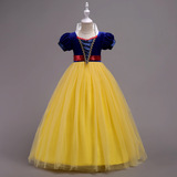 Детское рождественское вечернее платье, длинный наряд маленькой принцессы, юбка, (Трансграничная торговля), детская одежда, xэллоуин, косплей