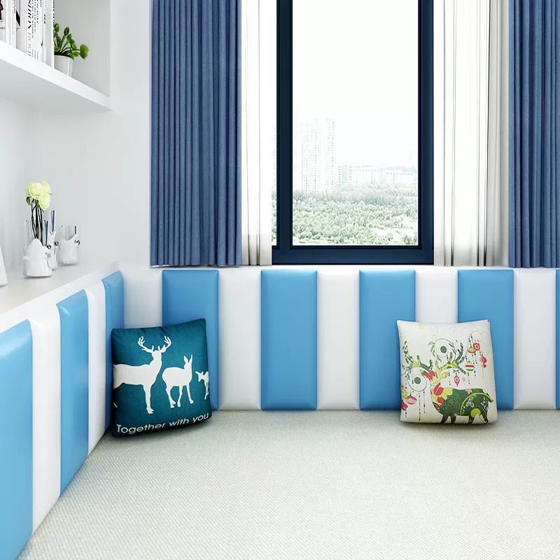 Детская экологичная самоклеящаяся трехмерная лента на стену для кровати, защита от ударов, 3D