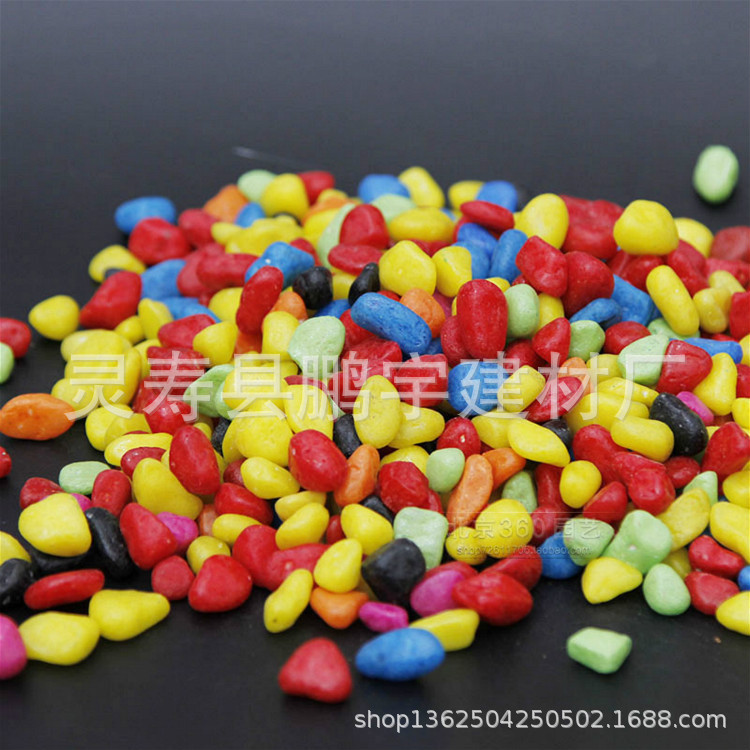 厂家优惠出售染色石子 沙画彩沙  装饰彩石  婚庆彩砂   沙漏彩沙