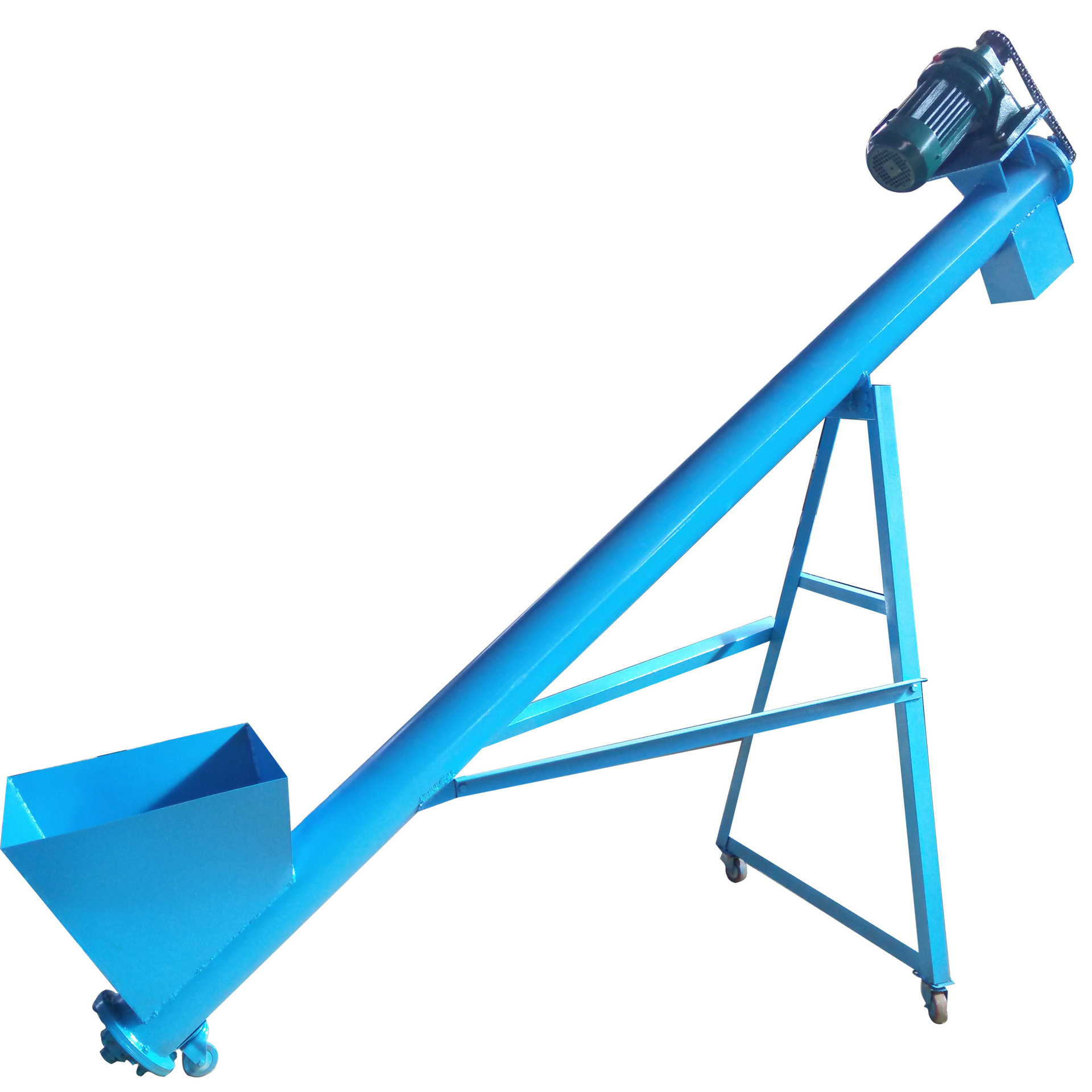 219碳钢管径大豆玉米螺旋输送机 绞龙上料提升机 水泥螺旋输送机