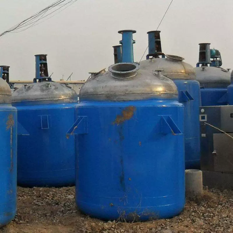 供应二手搪瓷反应釜蒸汽加热反应釜规格齐全 密封反应釜