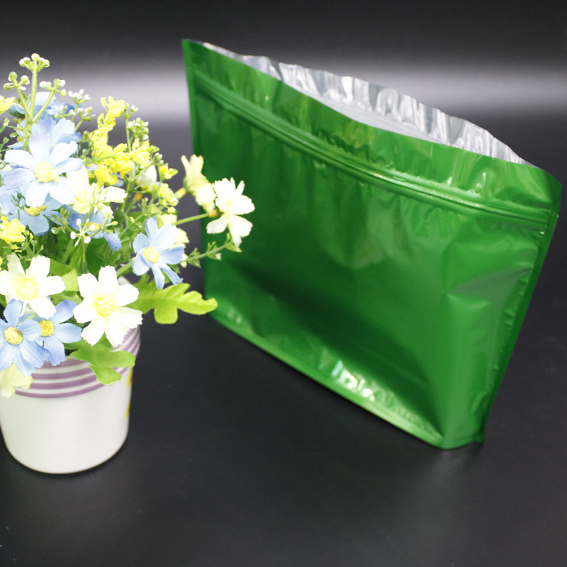 供应铝箔自立自封袋 立体拉链袋 塑料自封袋 铝箔袋密封防潮