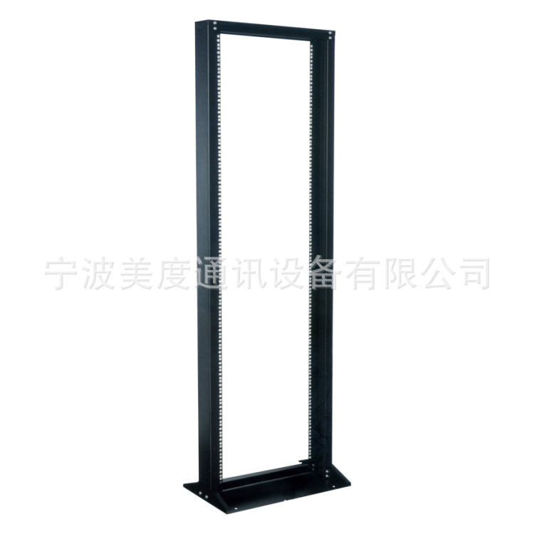 美度星硕开放式机架 厂家直销单排黑色带4个万向轮2根立柱