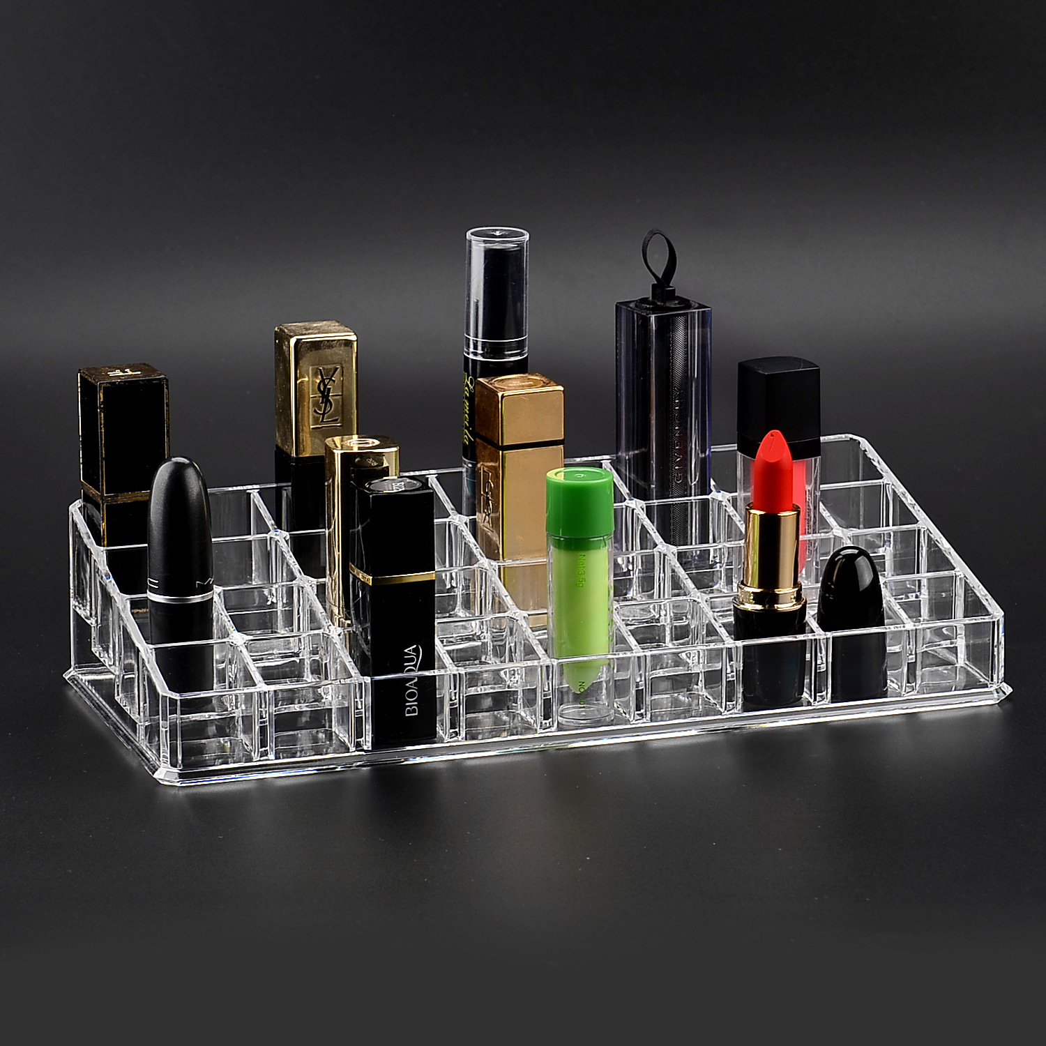 透明亚克力桌面口红座36格口红架展示唇彩口红收纳盒大格口红盒