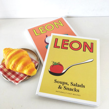 ins韩风网红LEON杂志本笔记本 硬壳创意文具摆拍道具书本地摊货源