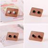 Ceramics, accessory, small earrings for beloved, bright catchy style