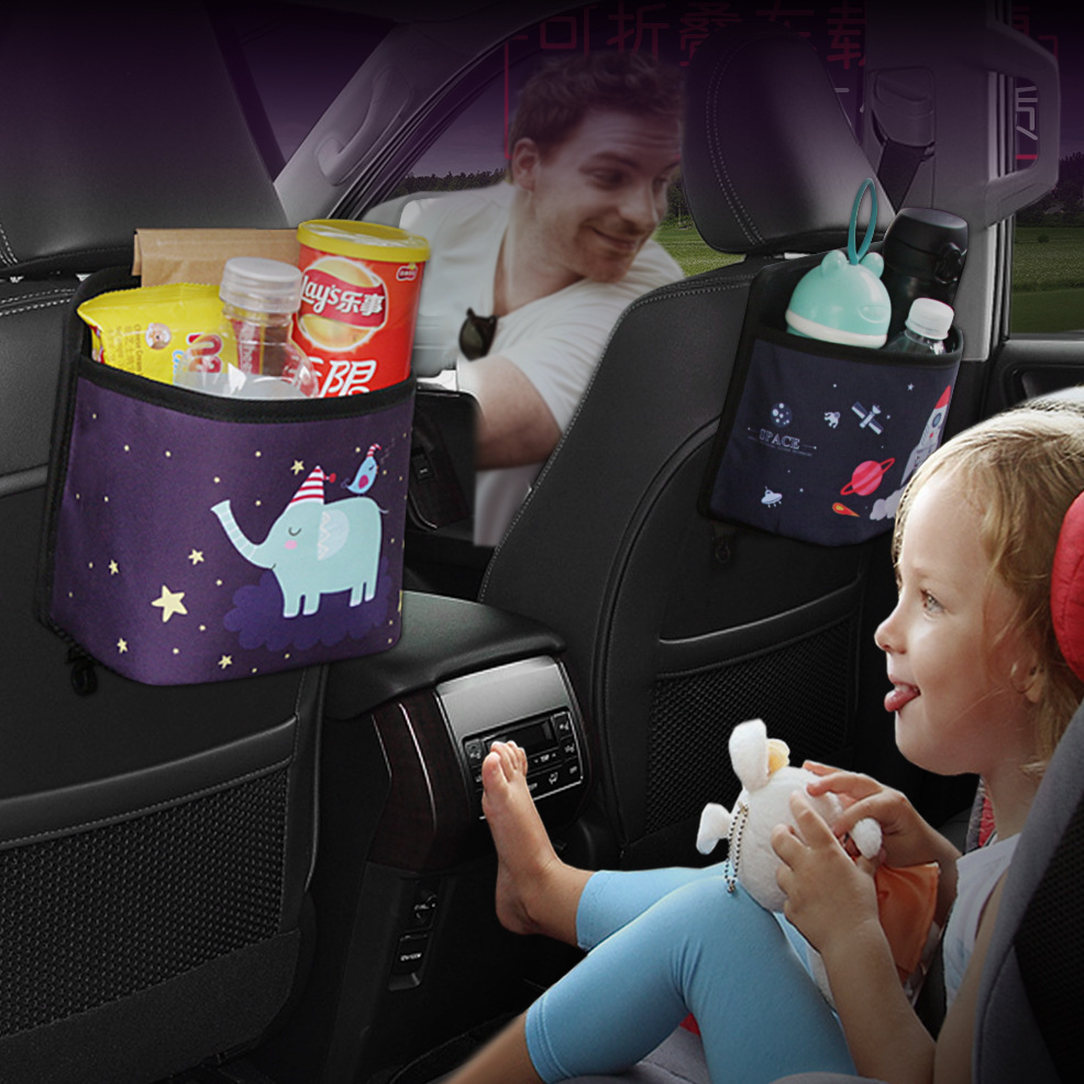 vehicle Trash automobile originality Car Hanging type fold multi-function The car Supplies Back row disposable bag