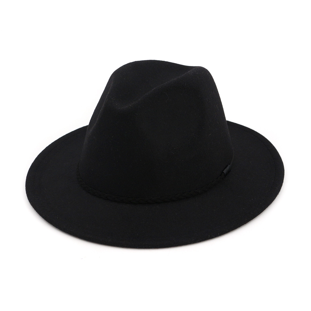 Great Trending Wool Vintage Trilby Felt Fedora Hat - With Wide Brim - Elegant Jazz Hat main image 1