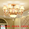 Cristal creative ceiling lamp for living room, modern and minimalistic metal lights for bedroom, European style