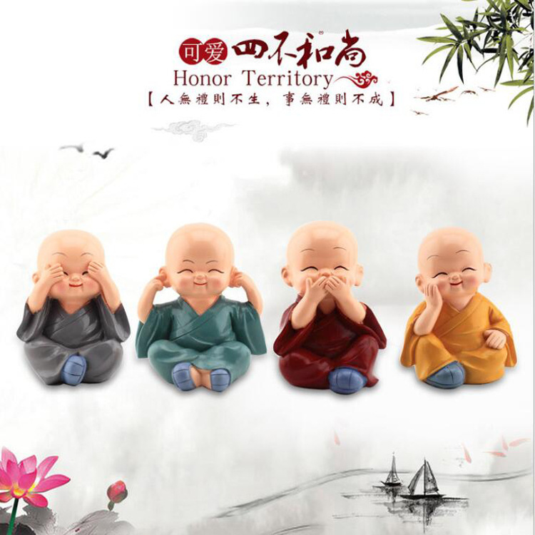 originality Car ornaments swing Monk lovely Doll automobile Decoration Security and peace The car decorate