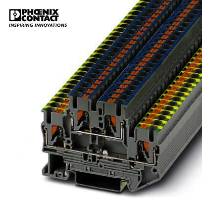 菲尼克斯带保护性导线支脚的双层端子PTTB 2,5-PE/N-3210981-50