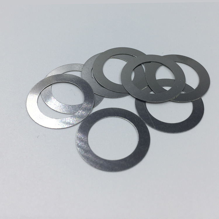 304不锈钢平垫圈特硬弹簧钢片钢板 高弹垫片非标定制激光线切割