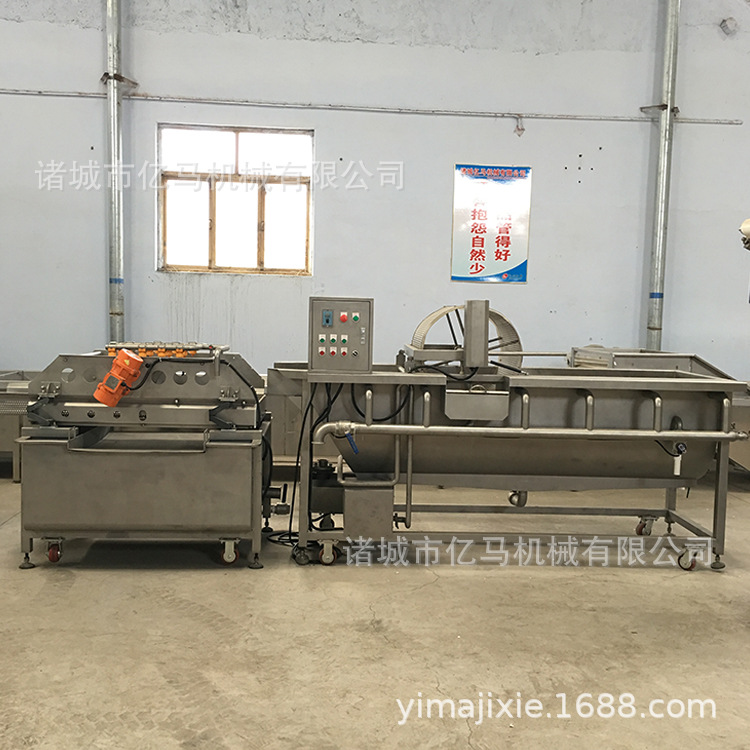 姜丝果蔬涡流清洗机 榨菜丝清洗机加工定制 果蔬加工机械设备厂家