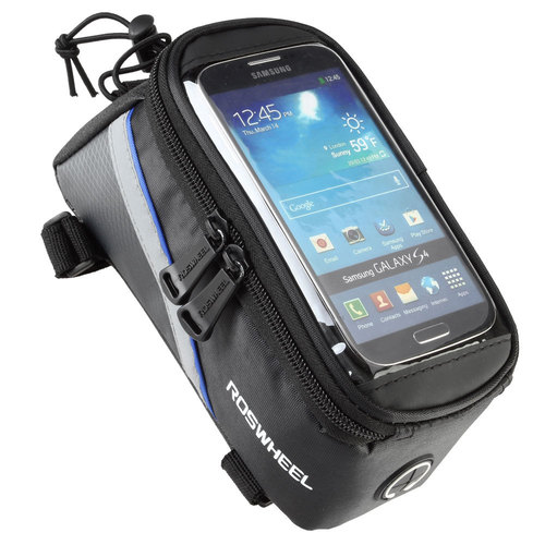 ROSWHEEL mountain bike bag front beam bag polyester top tube bag cycling touch screen mobile phone bag wholesale