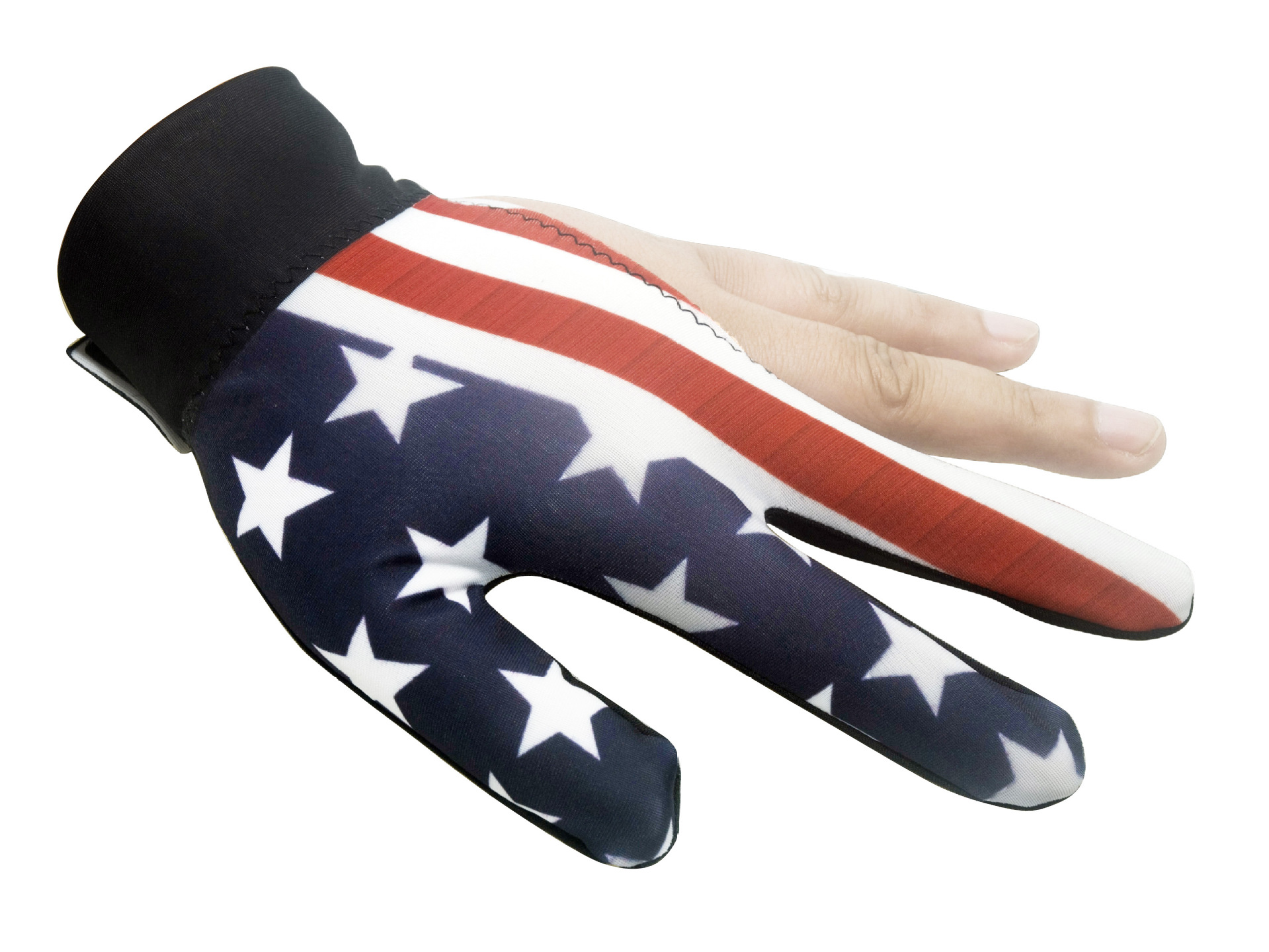 Alto elástico antideslizante resistente al desgaste transpirable de tres dedos guantes de billar guantes sunoke guantes de billar al por mayor