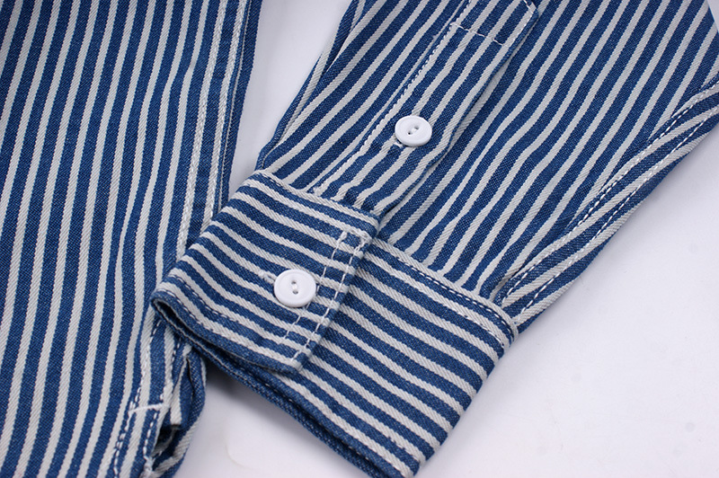Men's Stripe Blouse Men's Clothing display picture 16