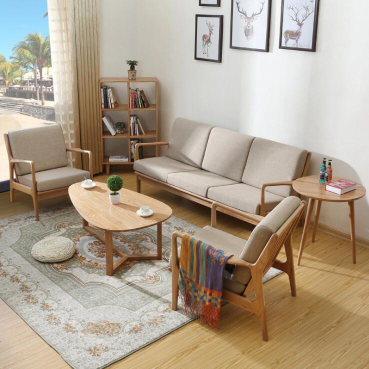 Northern Europe Simplicity solid wood sofa oak Sofa Office Sofa a living room Sofa Set Sofa chairs