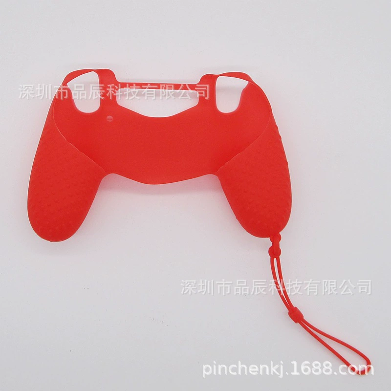 Силиконовый чехол для контроллера (PS4 / PS4 Slim / Pro), мягкая рукоять с защитной стропой на запястье