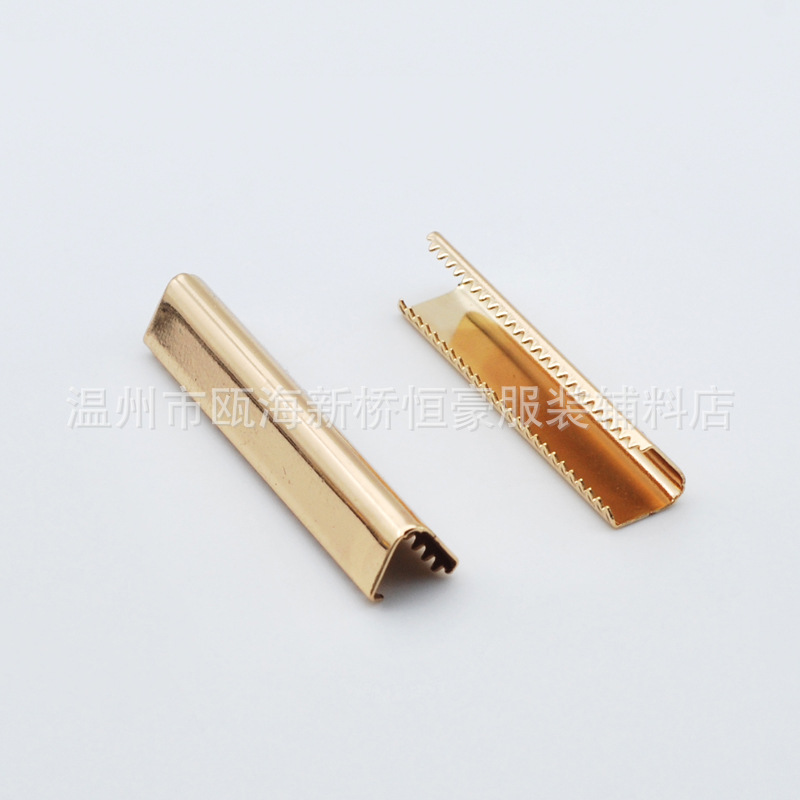 Clip de cola de diente fino de metal de fábrica colgando clip de cola de cuero de cobre plateado accesorios de ropa cinta clip de hierro cinturón clip de cobre