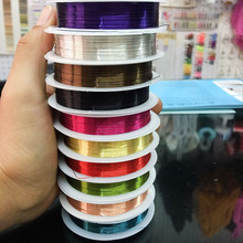 DIY饰品彩色铜线 铜丝线金属线批发 型号齐全折造型