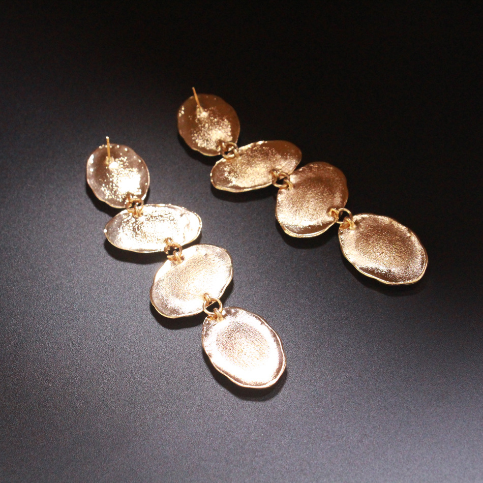 Glass Material 1 Pair Fashion Color Block Glass Plating Women's Drop Earrings