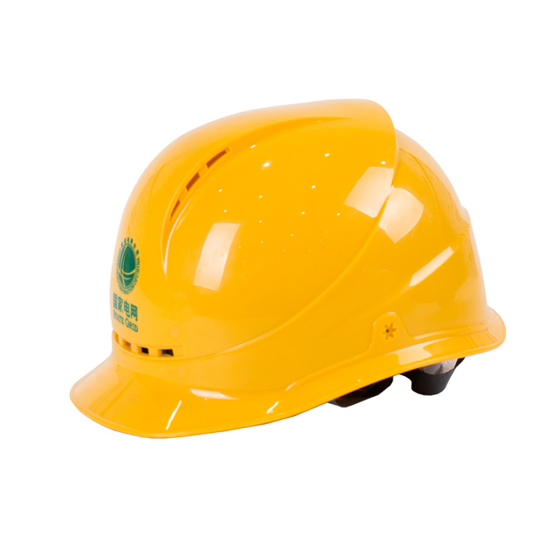ABS power safety hat High-strength insulation safety hat Power Plant safety hat customized LOGO Written words Call the police