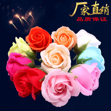 Nhà máy sản xuất trực tiếp xà phòng ba lớp hoa hồng đầu mô phỏng bán buôn hoa hồng đầu ngày Valentine Sản phẩm hoa