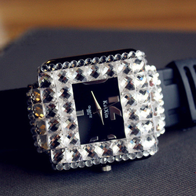 热卖新款女士手表潮流休闲满钻手表速卖通爆款韩版时尚水钻表代发