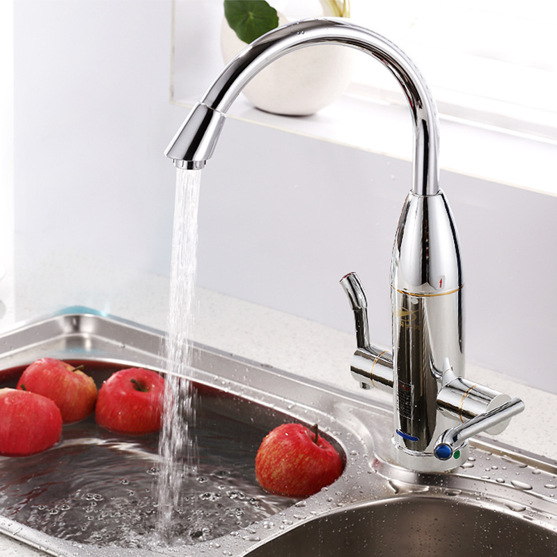 廠家直銷即熱式電熱水龍頭廚房用熱水器冷熱兩用批發免費安裝