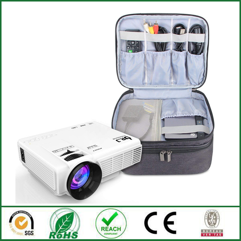 厂家生产迷你便携式投影仪携带包手提式雪花料大容量投影仪便携盒