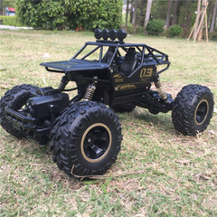 Remote Control Alloy Horse Toy Car with Crash-Proof Stunt Off-Road Features, 2.4G 4-Wheel Drive Climbing Big Foot Monster Race Car for Boys
