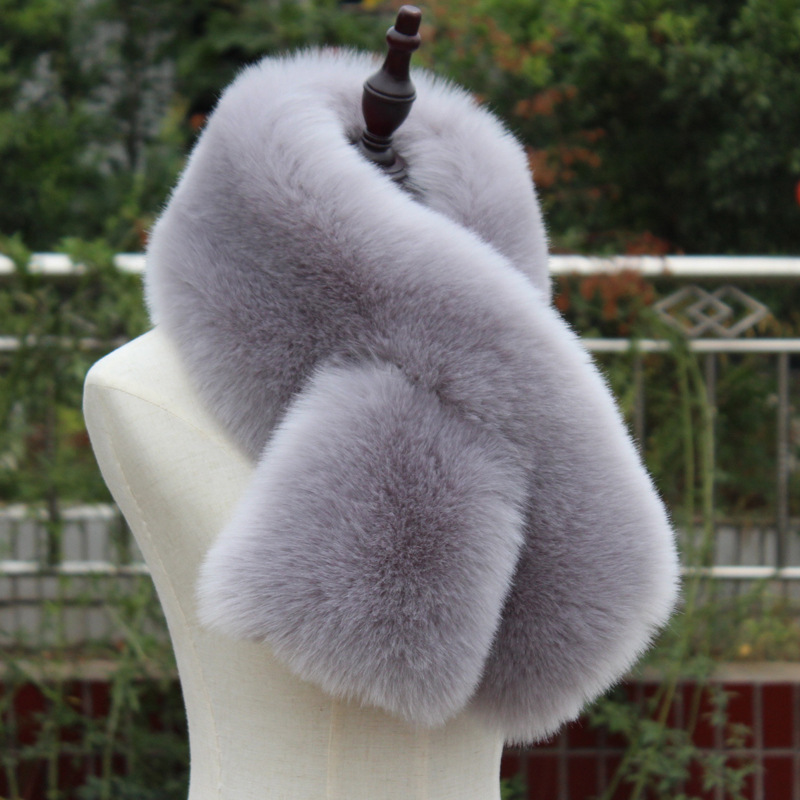 Шарф, шарф-платок, зимний фальшивый воротник, в корейском стиле, увеличенная толщина