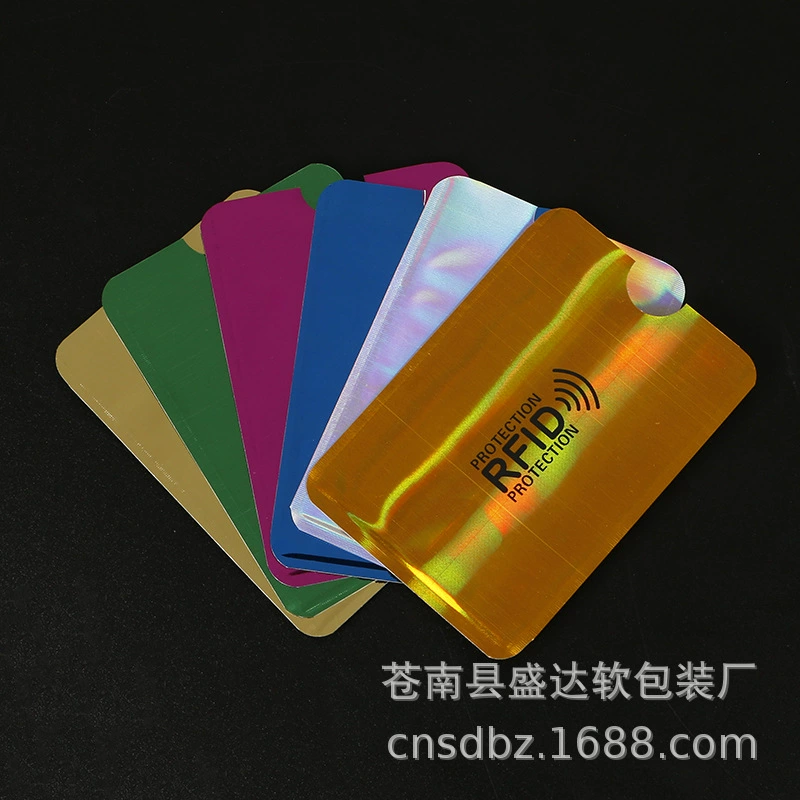 Анти‑магнитный держатель карты RFID, алюминиевый защитный чехол, блокировка RFID, 6.3×9.1 см, легковесный