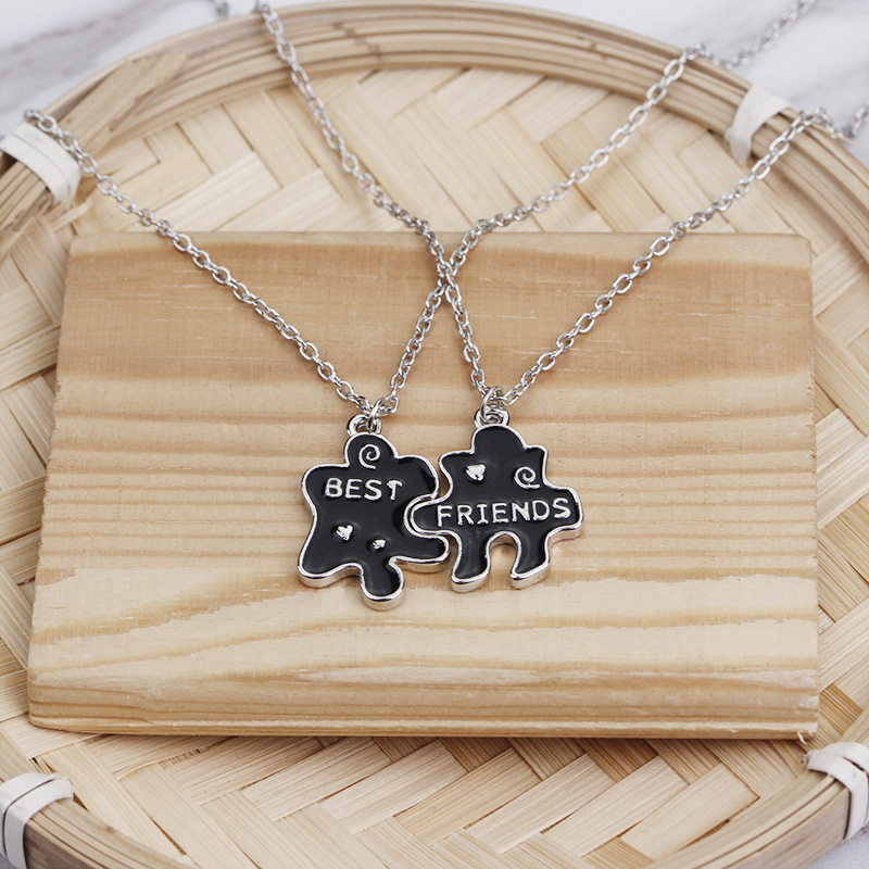 Explosions Chain Geometric Puzzle Good Friends Necklace Jewelry Wholesale Nihaojewelry display picture 11