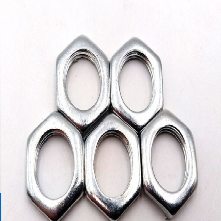 GB808薄螺母 六角扁螺母 六角薄螺母 细牙薄螺母 冲压薄螺母