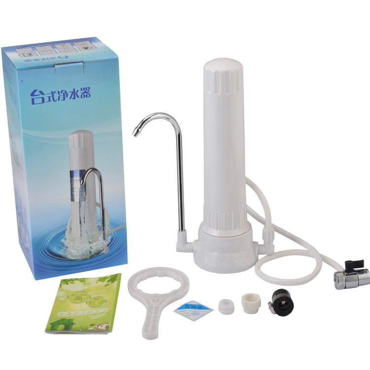 Purificador de agua de sobremesa de un solo tubo y una sola etapa para uso doméstico, purificador de agua para cocina, filtro de agua del grifo, cerámico.